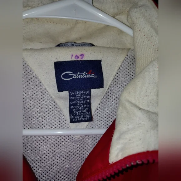 Catalina Island RAre Authentic Sailing Red Windbreaker Jacket for Men Or Women!! - Picture 9 of 11